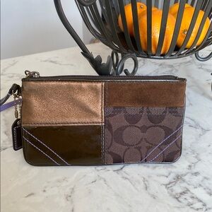 Coach Patchwork Wristlet